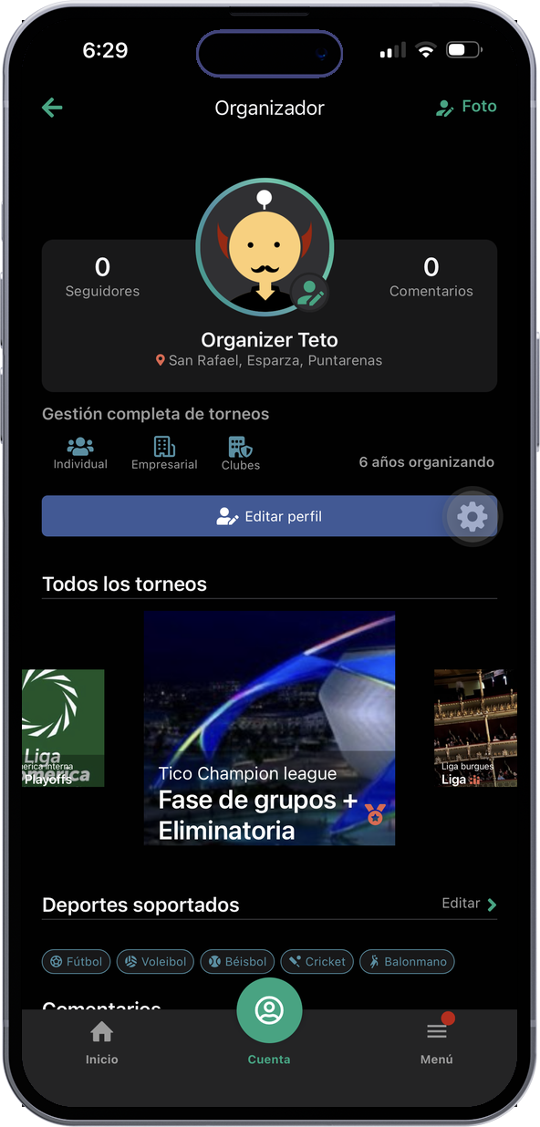 Talos app screen