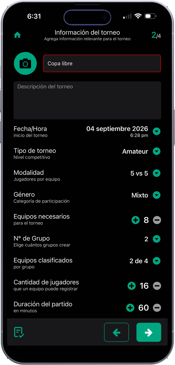 Talos app screen