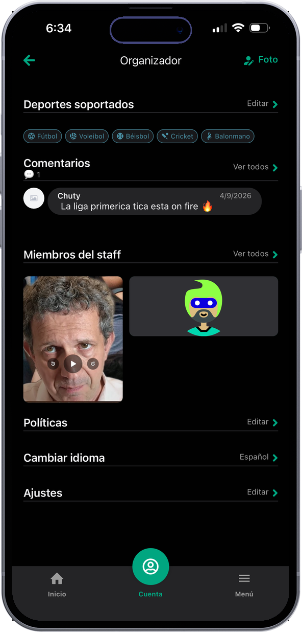 Talos app screen