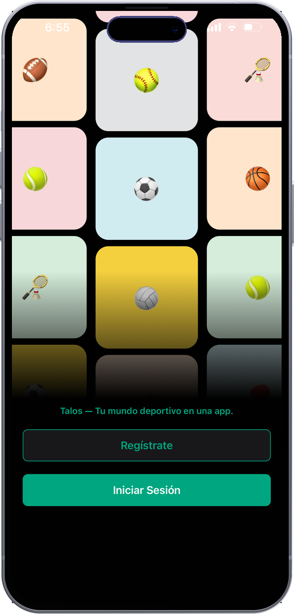Talos app screen